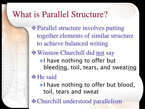 Parallel Structure に対する画像結果