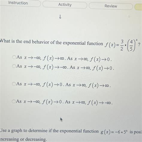 Image result for end behavior exponential function