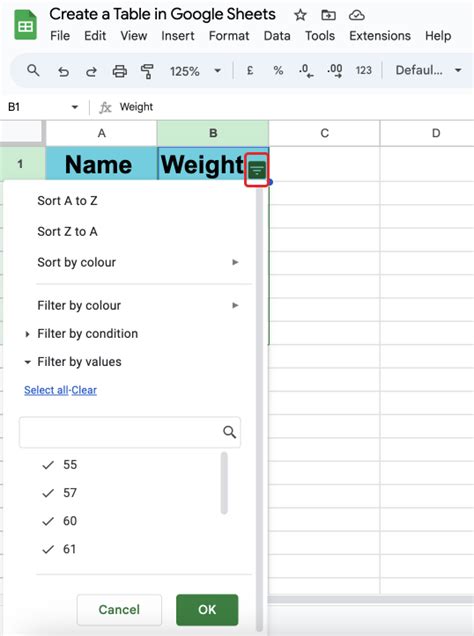 Image result for Google Sheets Table Modern Design
