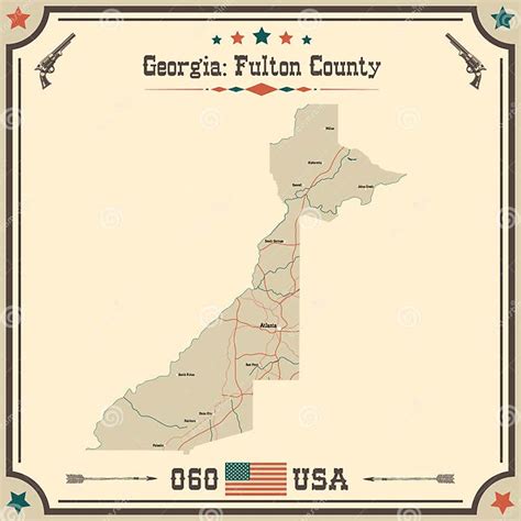 Fulton County Georgia Map に対する画像結果