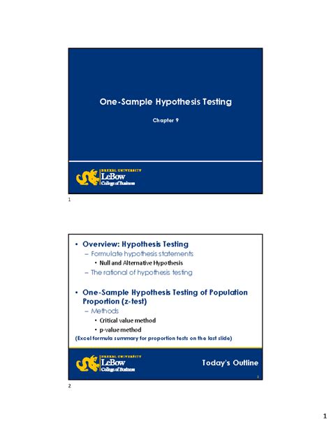 Image result for Single Sample Hypothesis Testing