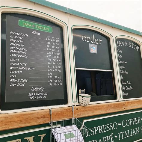 Image result for Java Trolley Menu