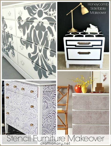 27 How to Stencil Furniture Makeovers that look expensive? - Craftionary
