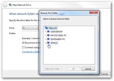 نتيجة الصورة لـ Map Network Drive Windows 7