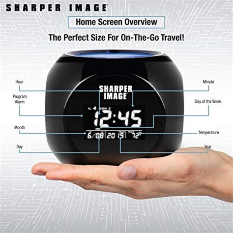Toradh íomhá ar Sharper Image Weather Clock Projection