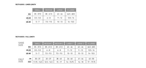 Image result for 2XU Compression Size Chart
