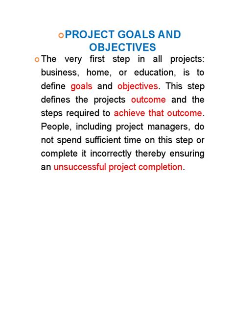 Project Objectives Definition に対する画像結果