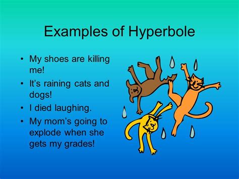 Image result for Hyperbole Cartoon Examples