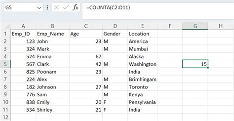 Image result for Excel Formula for Count