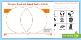 Image result for Input Ouutput Devices Workdsheet