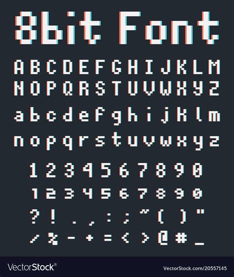 Toradh íomhá ar Pixel Font Example