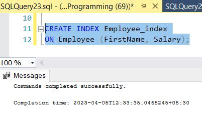 Bildergebnis für SQL Index Command