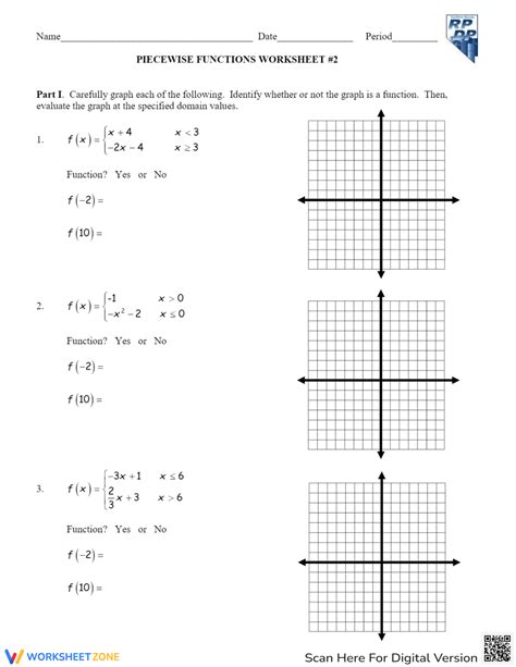 Image result for Label Piecewise Functions Worksheet