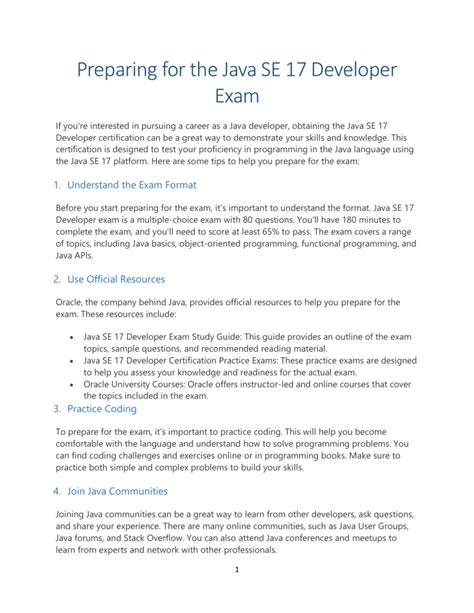 Afbeeldingsresultaten voor Java SE 17 Developer Certification