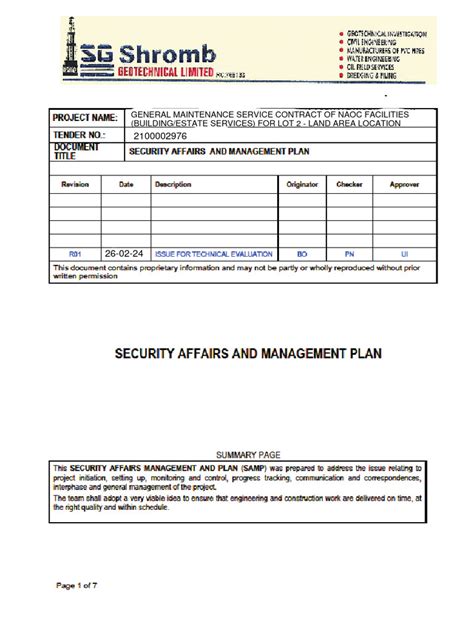 Security Management Plan Sample に対する画像結果