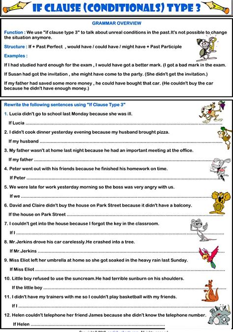 Image result for If Clause First Conditional Worksheet