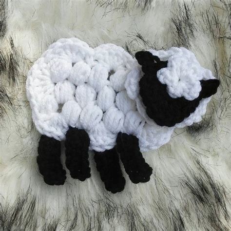 Afbeeldingsresultaten voor Crochet Sheep Applique Pattern
