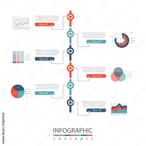 Infographic timeline template can be used for chart, diagram, web ...