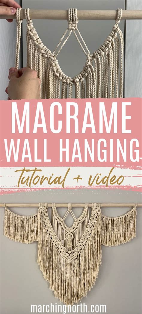 Large Boho Macrame Wall Hanging Tutorial に対する画像結果