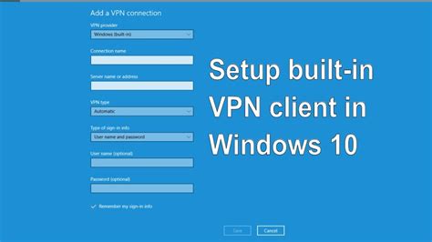 Toradh íomhá ar VPN Connection in Windows 10