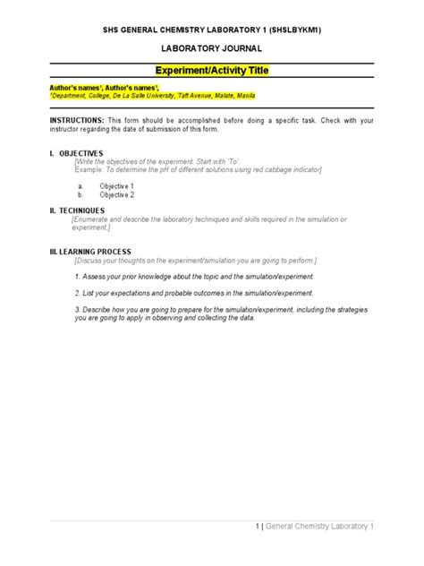 Example Lab Journal に対する画像結果