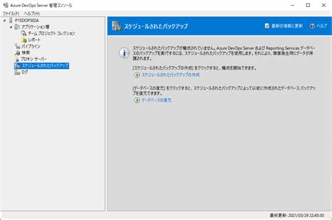 Server Image Backup DevOps に対する画像結果