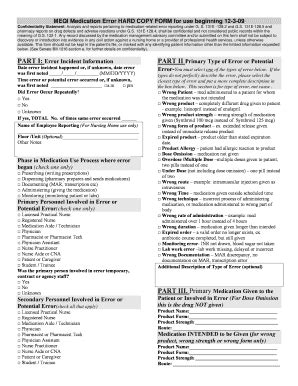 Image result for Examples of Filled Medication Error Forms