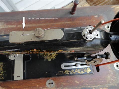 Image result for Threading a Treadle Sewing Machine Diagram