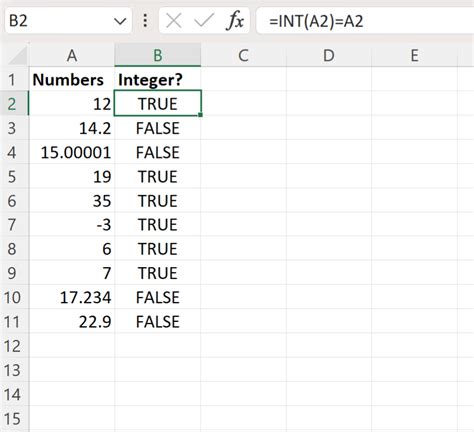 Afbeeldingsresultaten voor What Is Int in Excel Formula
