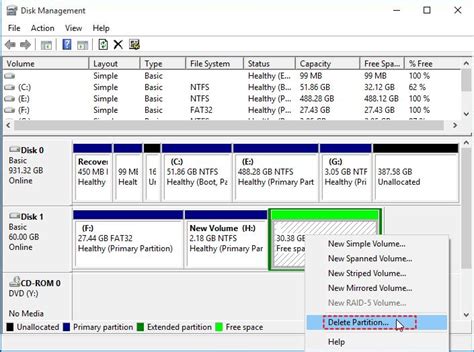 Create Partition Primary に対する画像結果