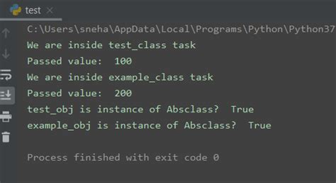 Toradh íomhá ar Abstraction in Python