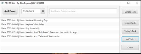To Do List App in Java に対する画像結果