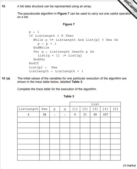 Image result for Test Table Example a Level Computer Science