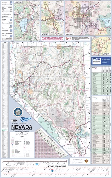 Image result for Nevada Map with Cities