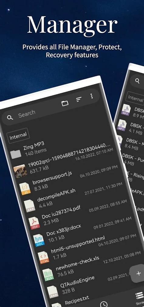 Toradh íomhá ar Android File Manager Screen