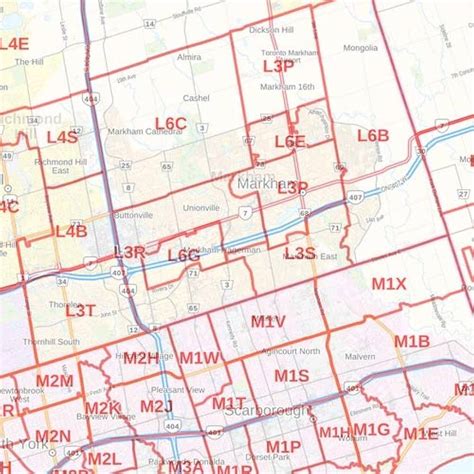Toronto Postal Code Map に対する画像結果