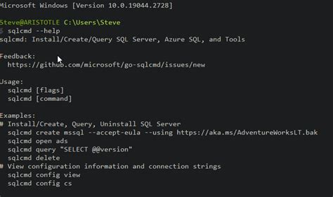 Image result for Sqlcmd Examples