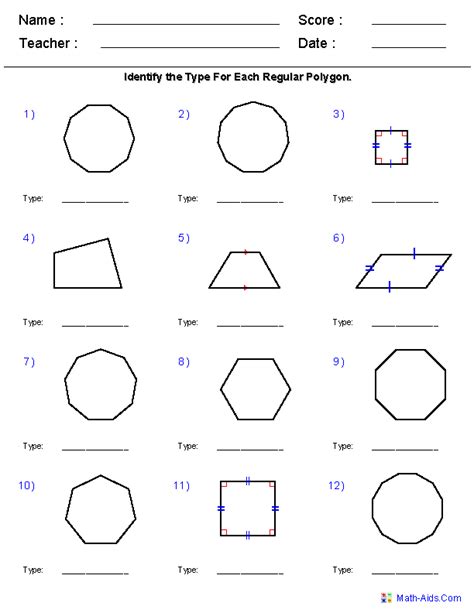 Image result for Geometry Grade 6 Math Worksheets