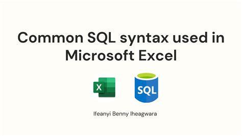 What Is Syntax in SQL に対する画像結果