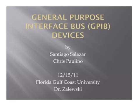 Image result for General Purpose Interface Bus