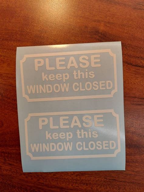 Image result for Window Closed Sign