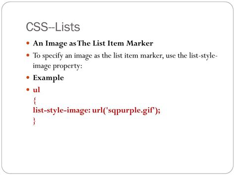 Résultat d’images pour CSS Lists Image