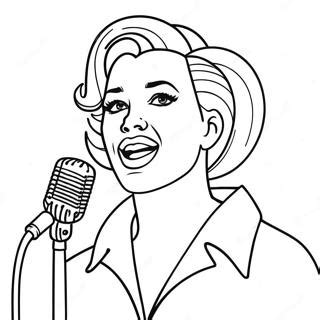 Afbeeldingsresultaten voor Coloring Pages Beautiful Singer