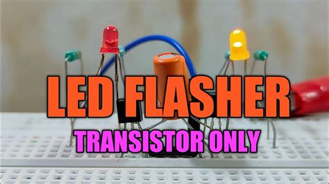 Toradh íomhá ar Astable Multivibrator LED Flasher Schematic