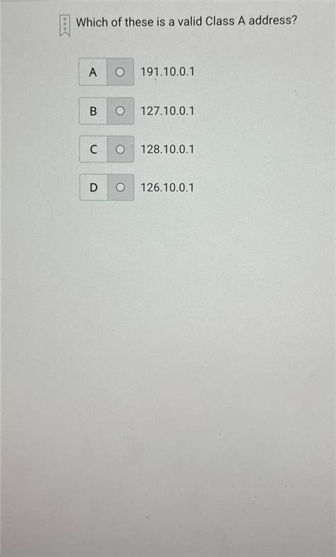 Image result for Class A Address