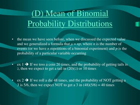 Mean of Binomial Distribution に対する画像結果