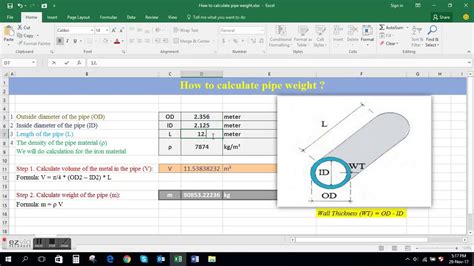 Pipe Weight Calculation Formula కోసం చిత్ర ఫలితం