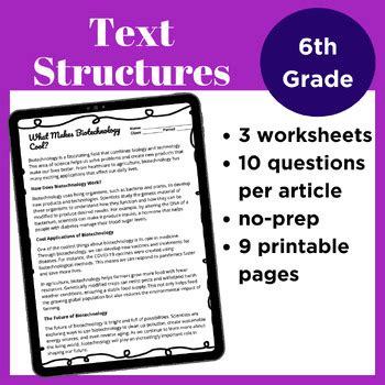Image result for Text Structure Printable Worksheets 6th Grade