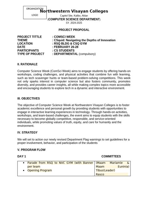 Proposal Format | PDF