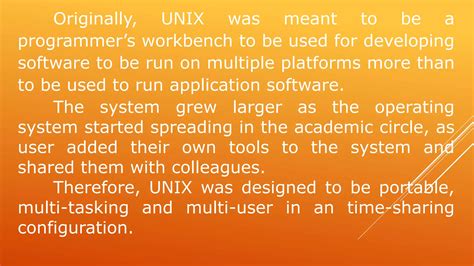 Toradh íomhá ar Unix Operating System Ppt Presentation